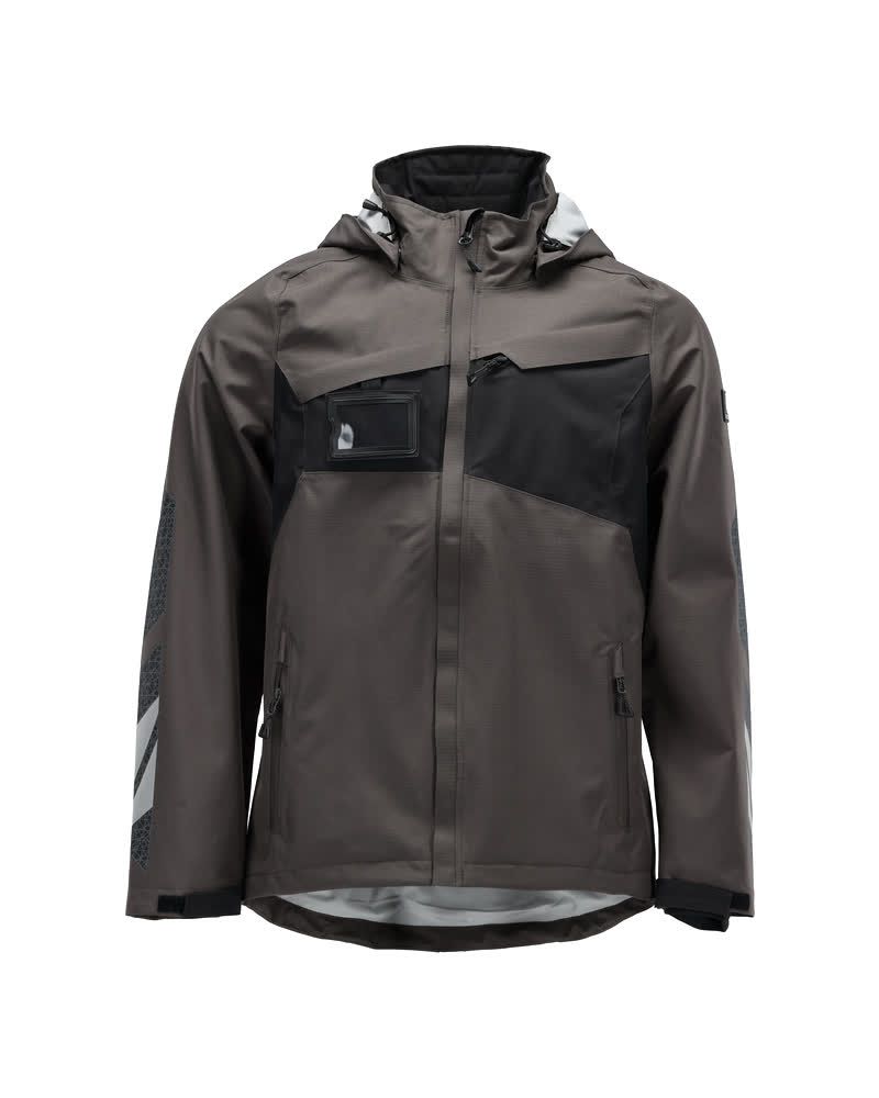 Hard Shell Jacke Dunkelanthrazit/Schwarz, 2XL