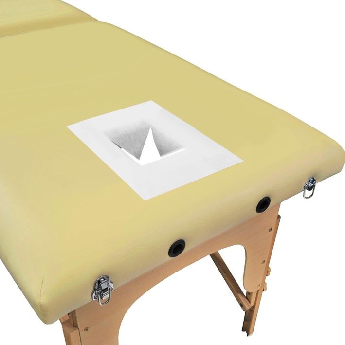 Massageliege-Gesichtsauflagen Vliesweiß 30 x 21 cm (100 Stck.)
