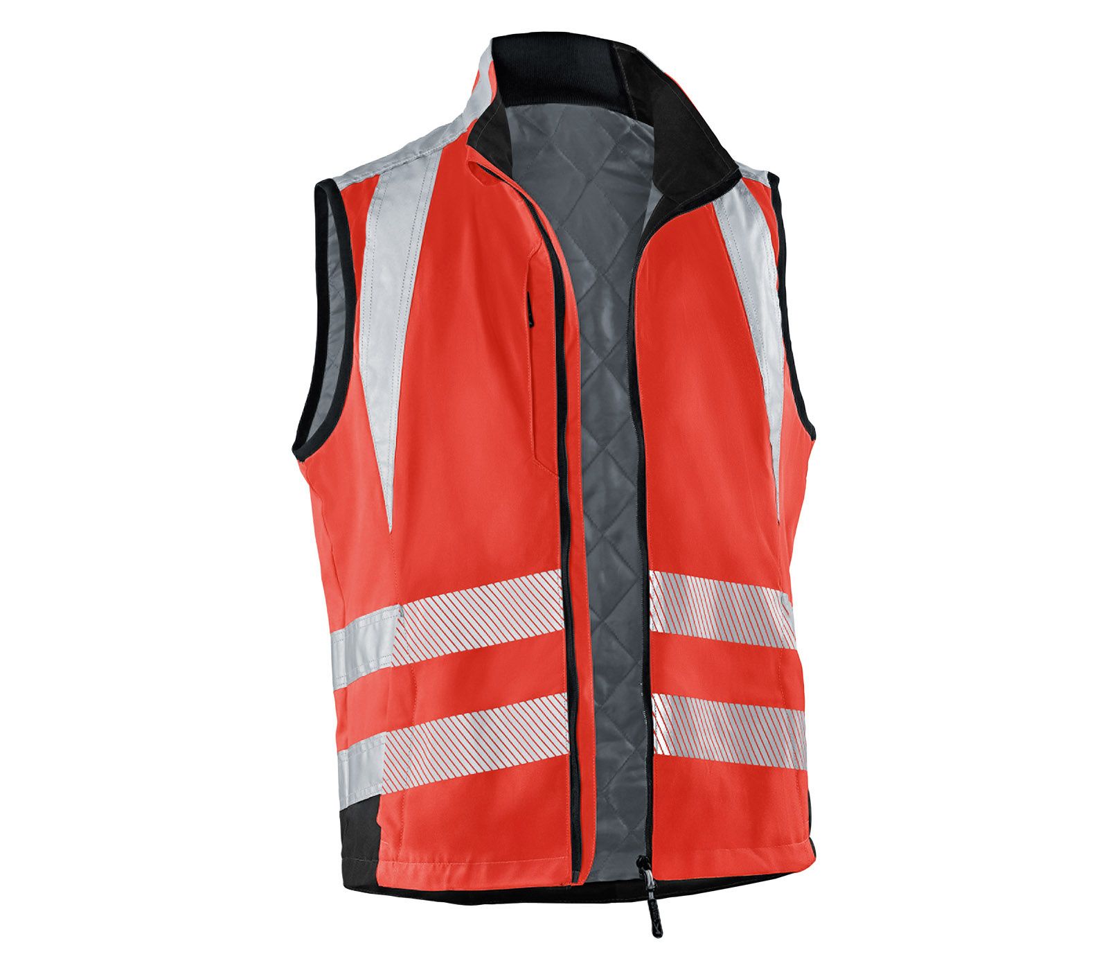 KÜBLER REFLECTIQ Weste PSA 2 warnrot/schwarz Gr. 3XL
