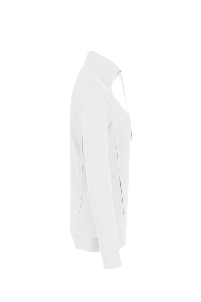 HAKRO Damen Sweatjacke Premium weiß, XS
