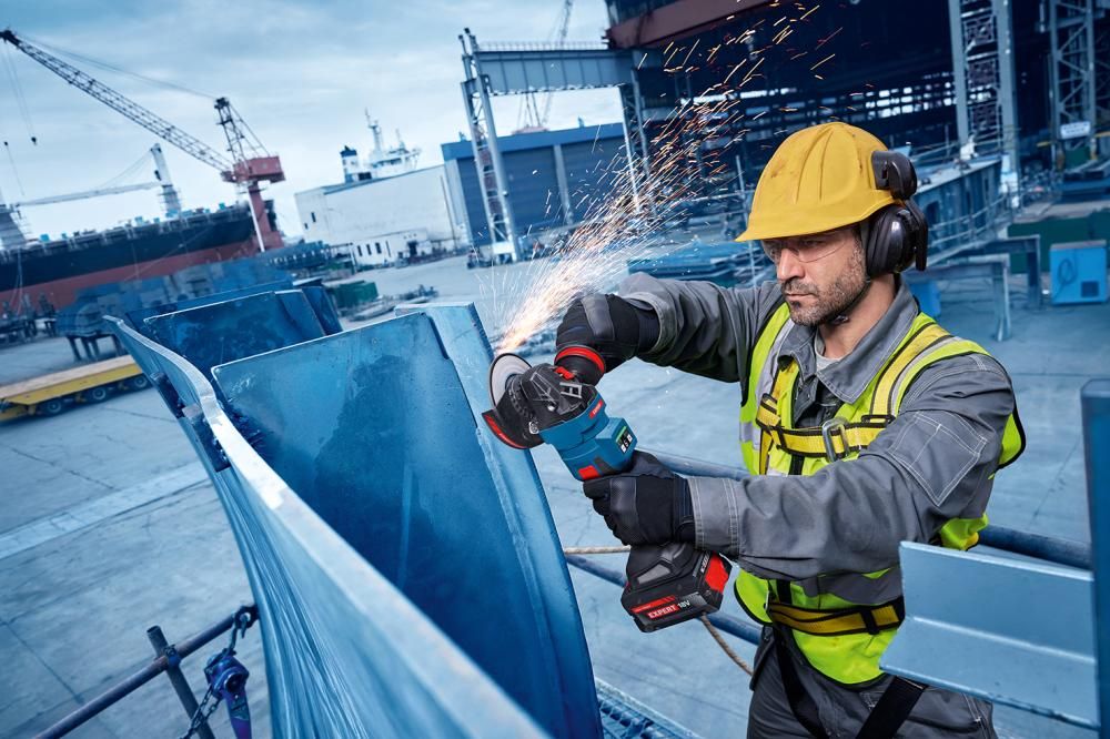 Akku-EXPERT-Winkelschlei.EXWS18V-15PS ohne Akku ohne Ladegerät L-Boxx