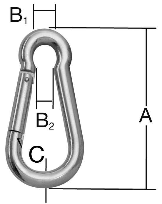 Feuerwehrkarabiner verz.