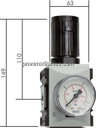 FUTURA Druckregler, G 3/8", 0,5 - 8bar