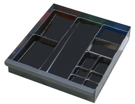 Schublade FH100 mm RAL 7016 inkl. Teleskopführung
