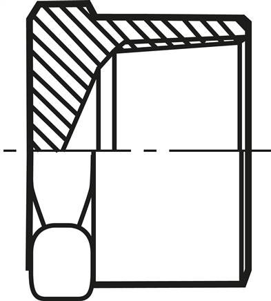 Verschlusskappe NPT 1/8", Stahl verzinkt