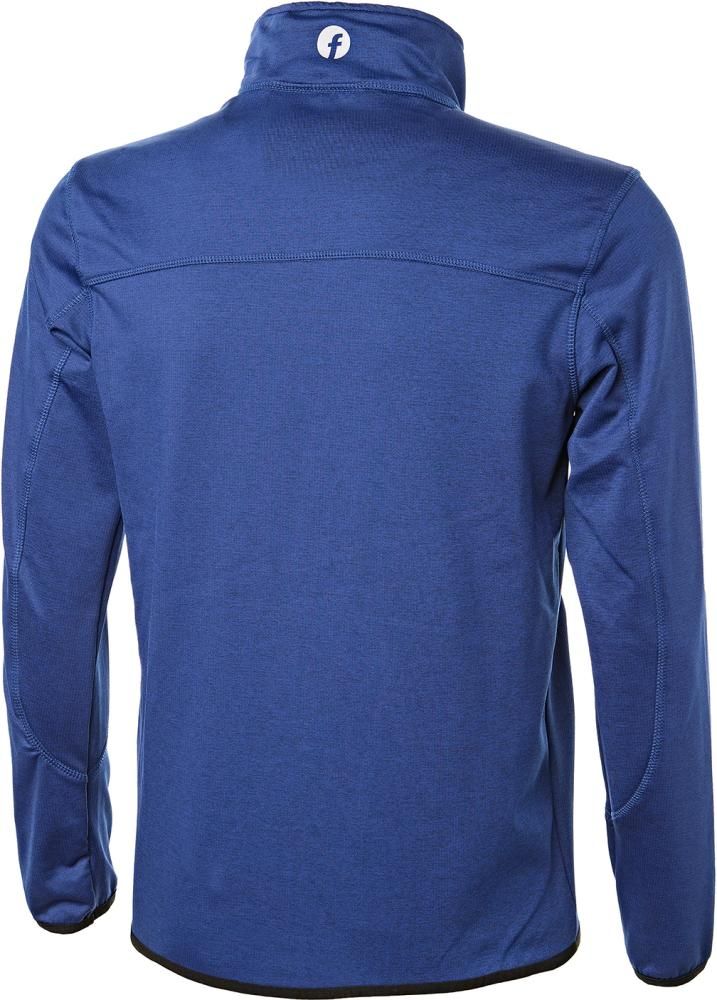 Tech-Fleecejacke kornblau/schwarz meliert Gr. 2XL Fortis Elements