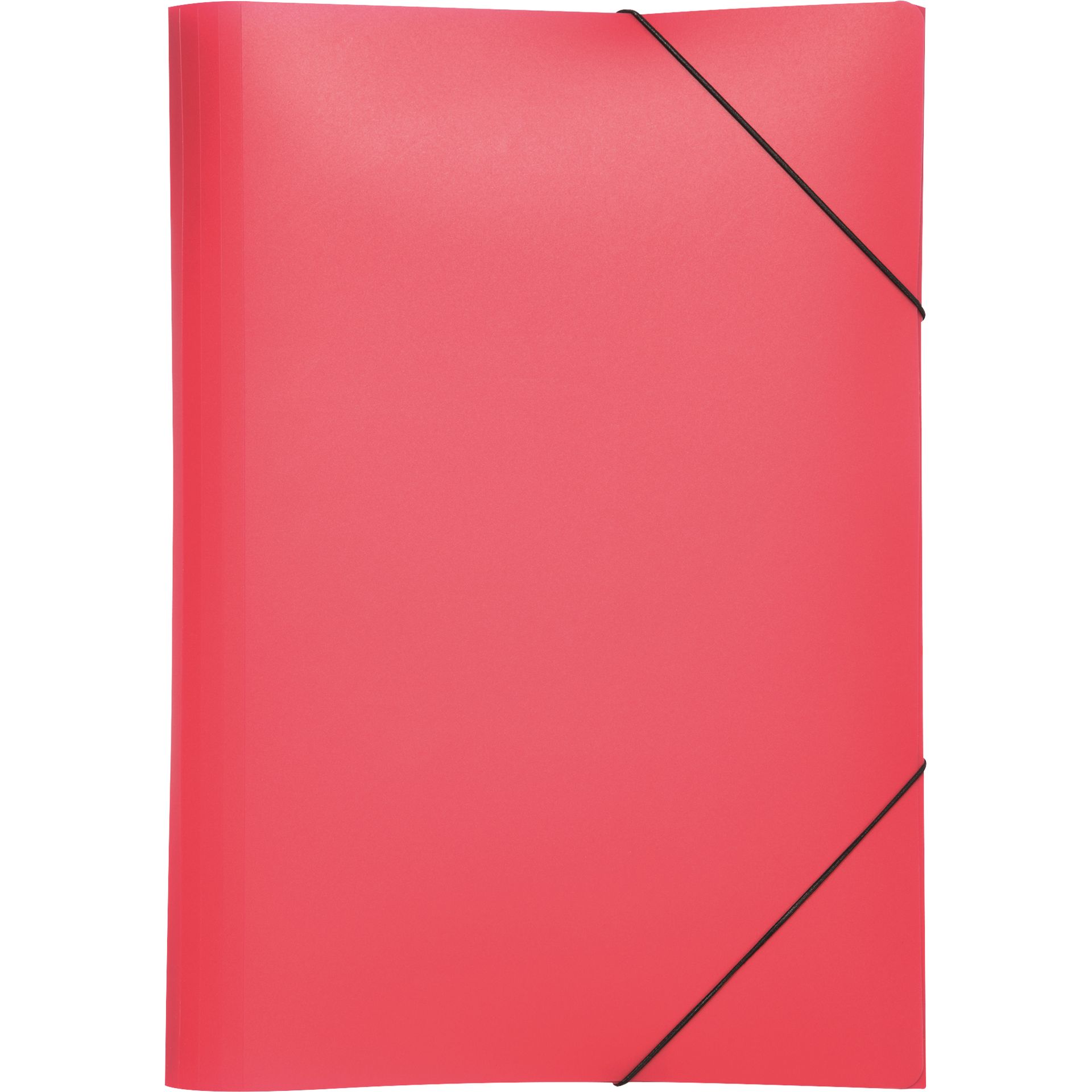 Gummizugmappe DIN A4 PP 3Klappen rot