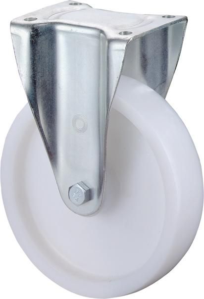 Bockrolle 125mm N110.B10 Platte,Kst.weiß,RL N110.B10.127 BS ROLLEN