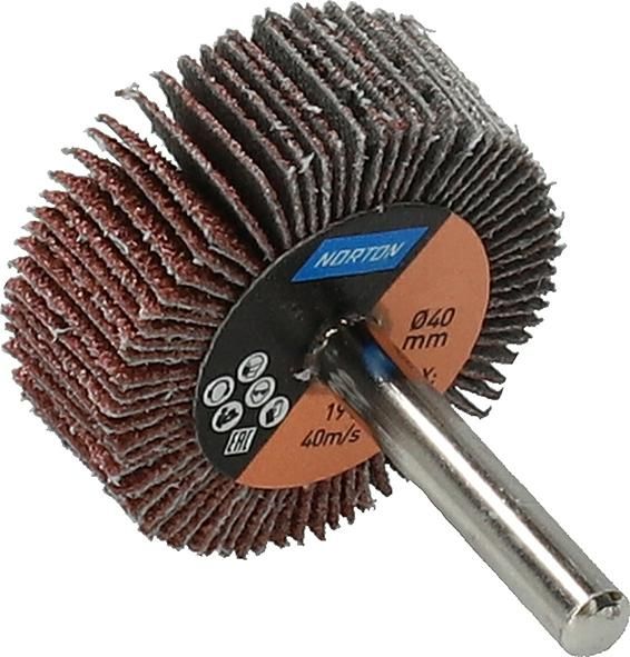 Fächerschleifer m.Schaft R207Plus 40x15x6 P40