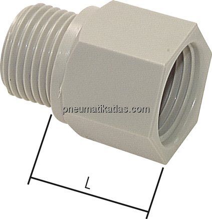 Gewindeverlängerung G 1/8"-14mm, Polypropylen