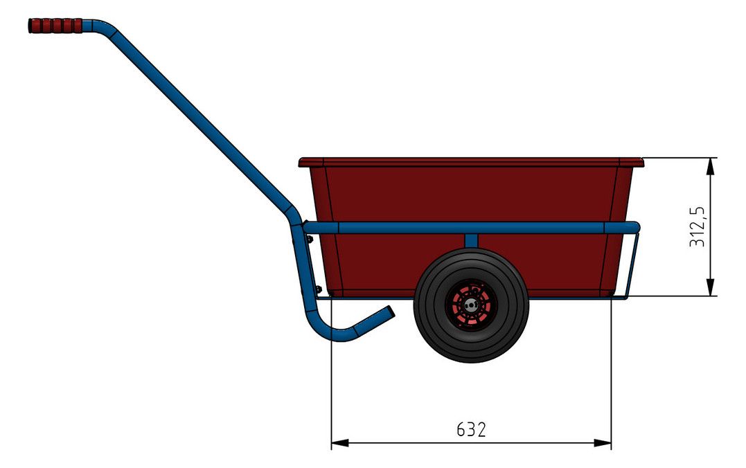 FETRA leichter Handwagen, "4101"