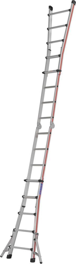 Teleskopleiter 4x5 Sprossen AH 5,60m