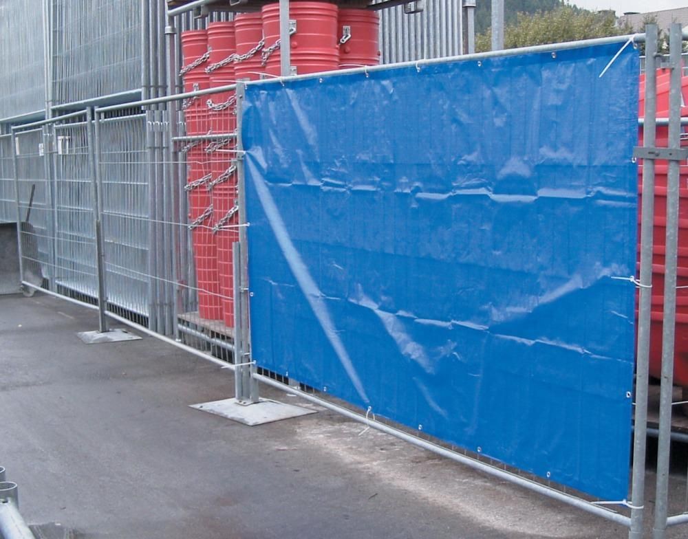 Bauzaunplane, blau 1,76m x 3,41m