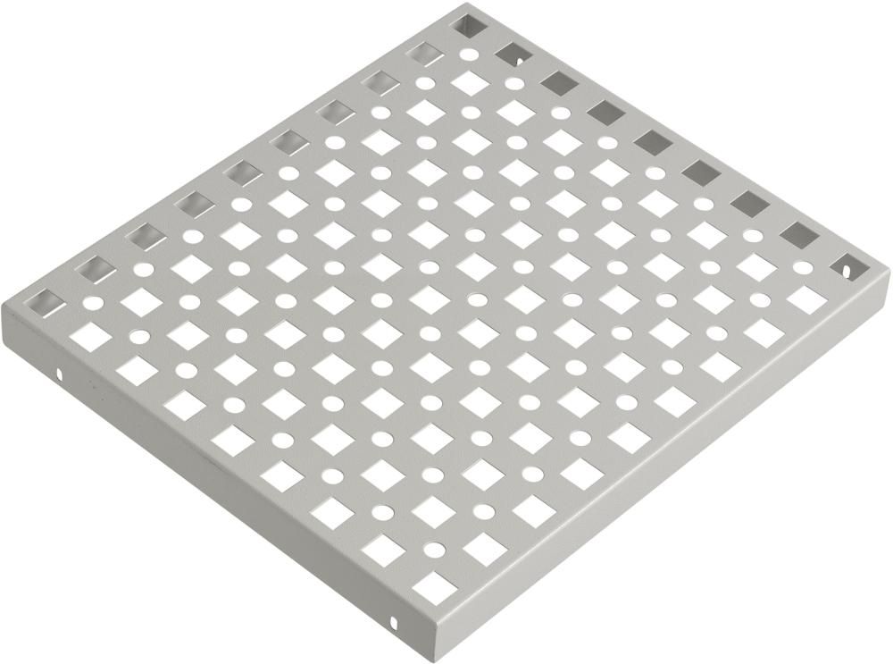 Einlegeboden gelocht für EN-Sicherheitsschrank hellgrau B490 xT420xH39 mm