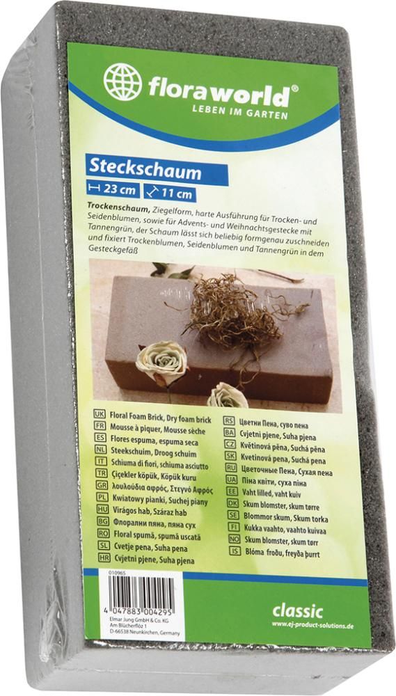 Steckschaum Classic 23x11cm Nass-Schaum grün