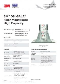 3M™ DBI-SALA® Bodenhülse für beengte Räume, hohe Kapazität, verzinkt, 8000095