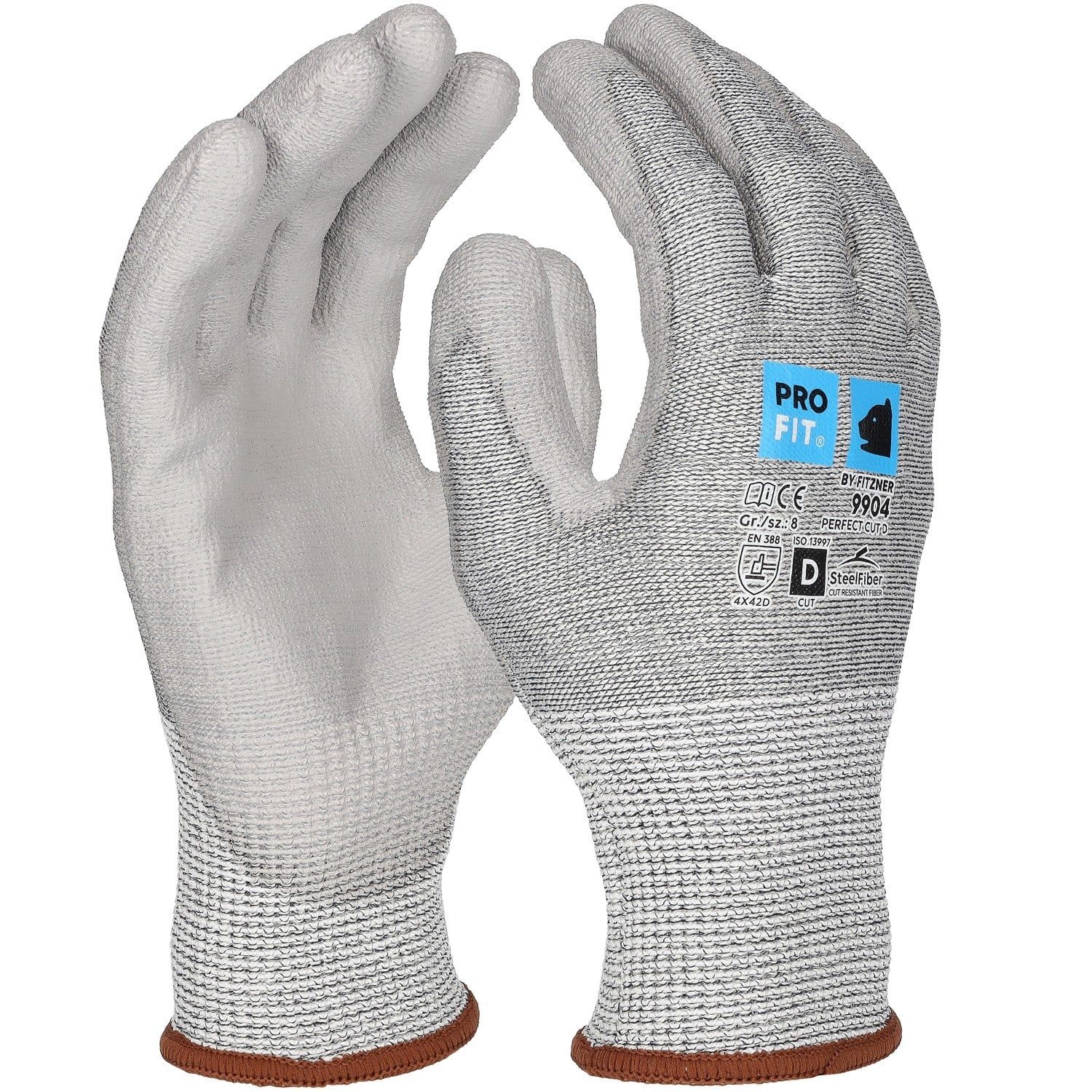 PU Schnittschutzhandschuh"Perfect Cut D", grau 10