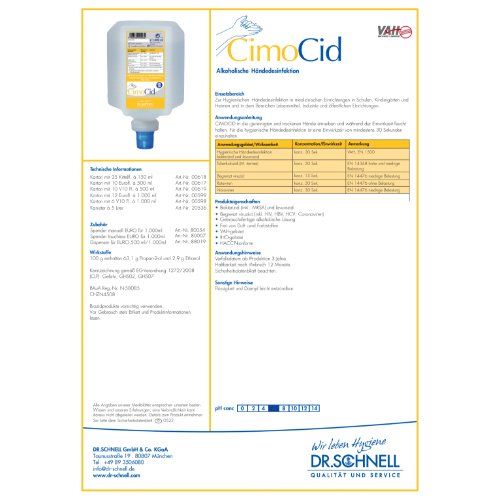 CIMOCID Spenderflasche V10 1000 ml