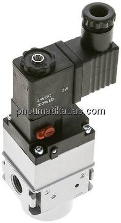 MULTIFIX 3/2-Wege Magnetventil (NC), G 1/4", 24 V DC