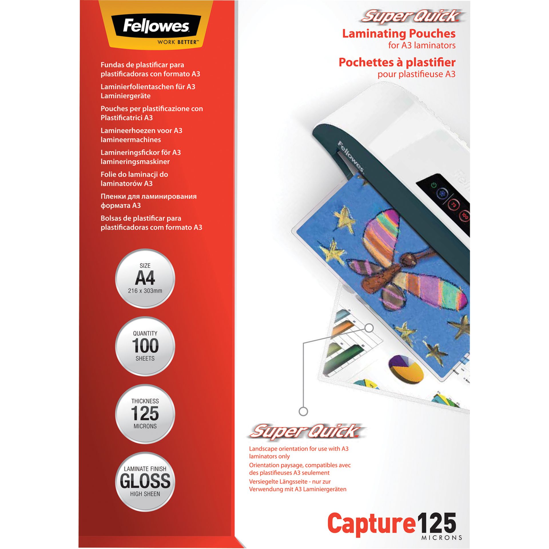 Folientasche Super  Quick A4 2x125mic 100St