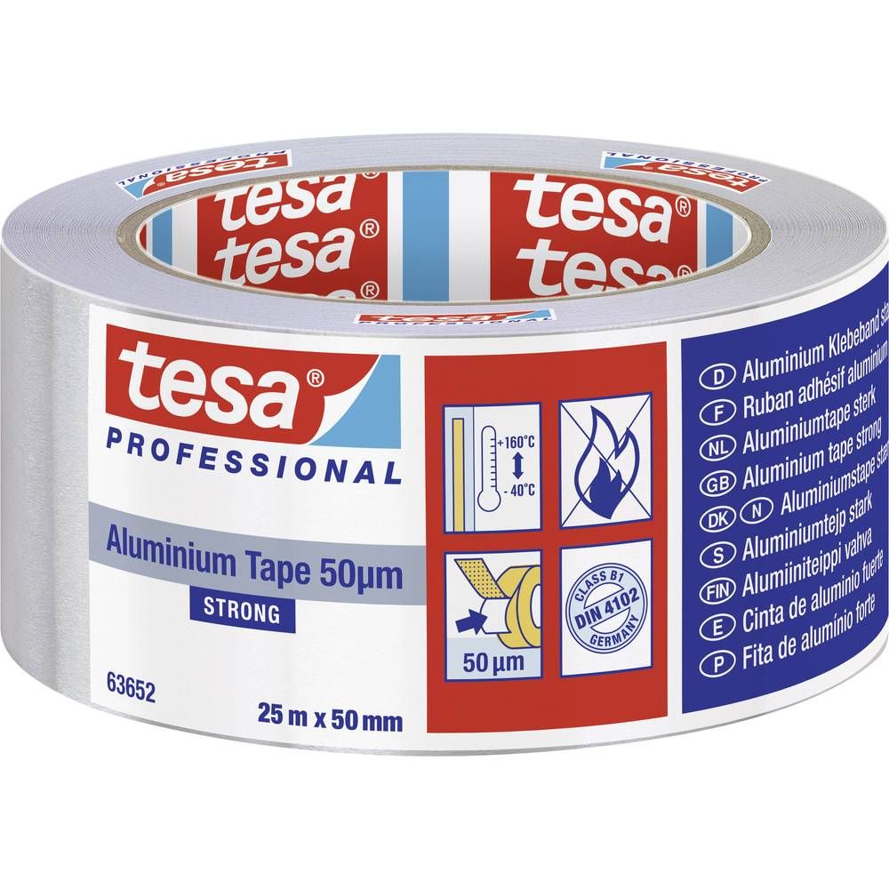 Tesa ALU TAPE STRONG, 50UM, LINER,25Mx50MM