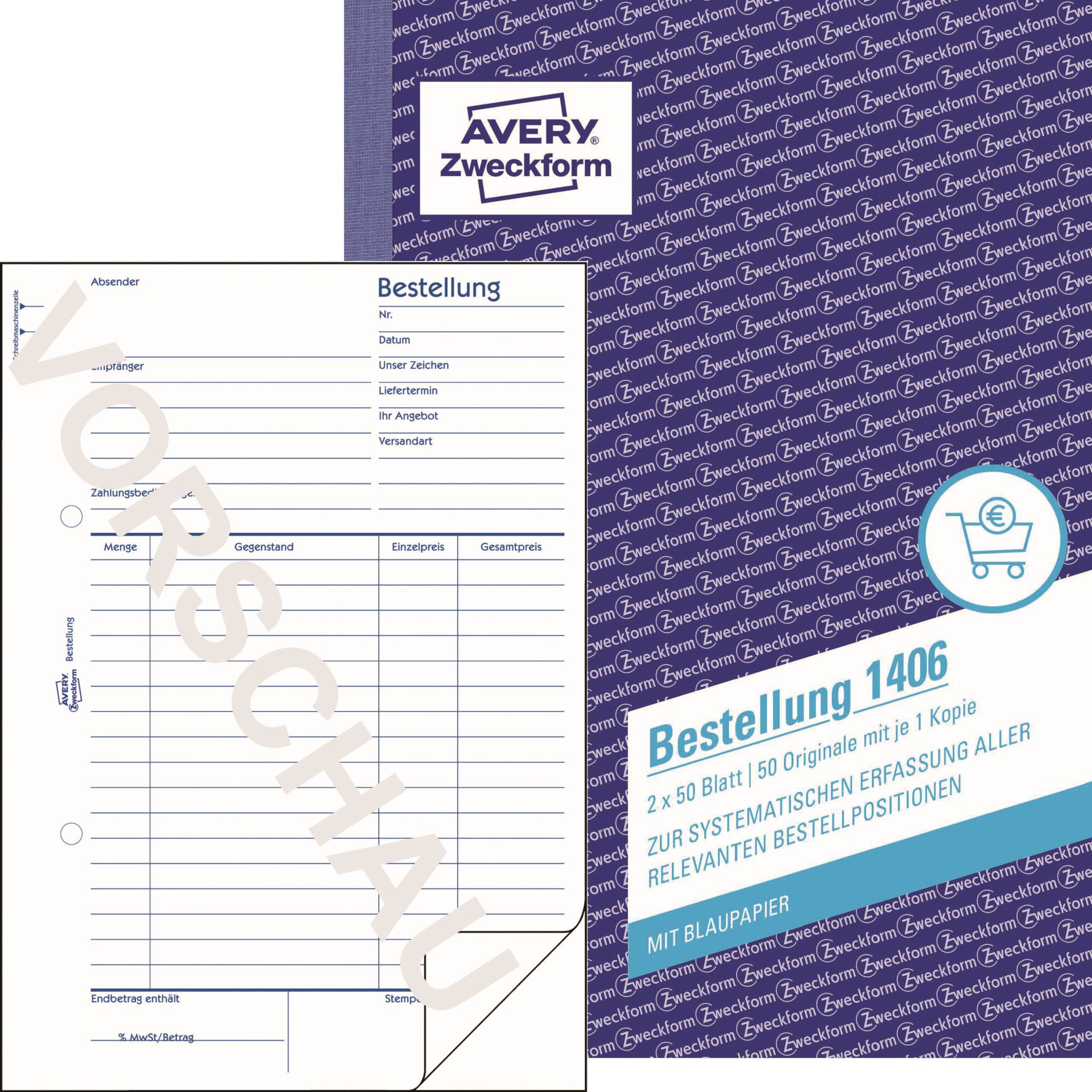 Bestellformular DIN A5 2x50Blatt