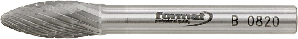 Frässtift HM Flammenform B 0820 C 6mm 8x20mm FORMAT