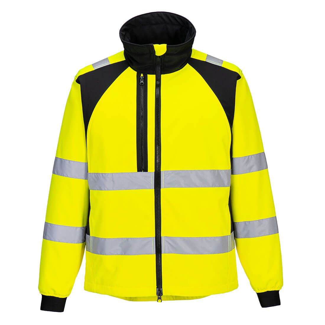 Portwest WX2 Warnschutz-Softshelljacke, Gelb, Gr. 3XL
