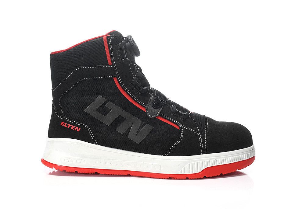 Sicherheitsstiefel ISAAK XXST BOA® black-red Mid ESD S2, Gr. 35