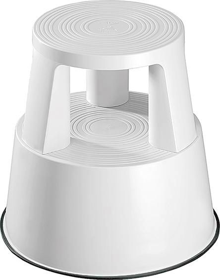 Rollhocker Step Kst., weiß