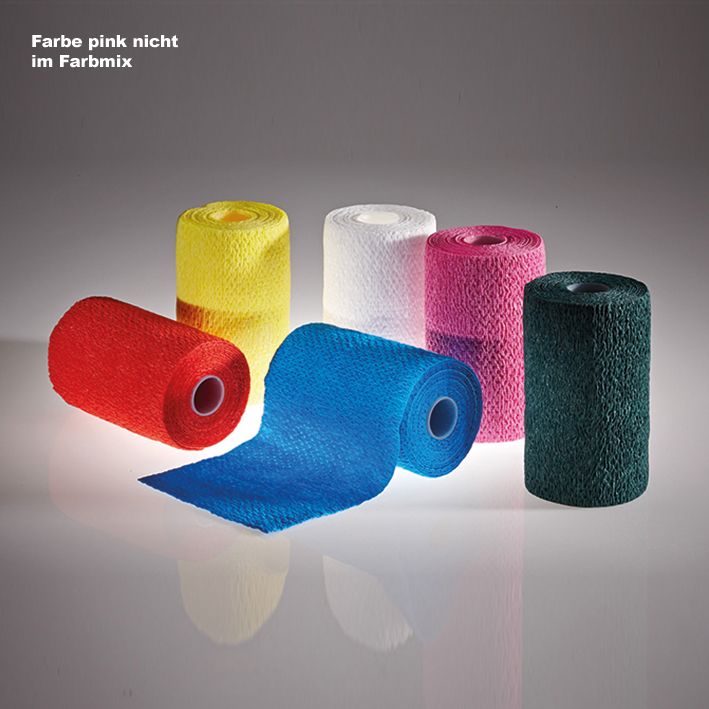 ELASTUS-active FixierbindenFarbmix, 4,6 m x 2,5 cm (48 Stck.)