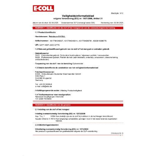 Petroleum/Reinigungsm. 1L Dose E-COLL