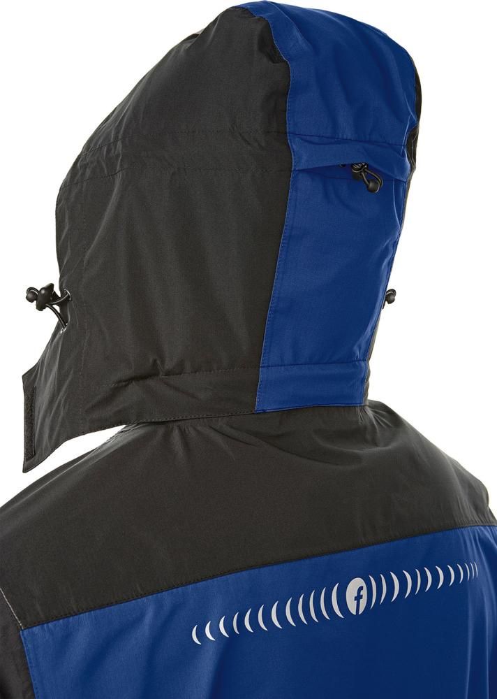 Regenjacke Plus kornblau/schwarz Gr. XL Fortis Elements