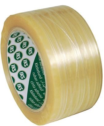 PVC-Packband 66m x 50mm transpar., fadenverstärktNaturkautschukkleber Gerlinger