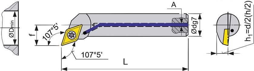 ISO-Bohrstange A12K SDQCL 07 FORMAT