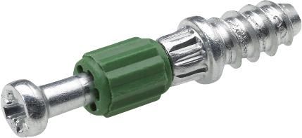 Einschraubdübel,48037,Ø5mm,verzinkt/grün