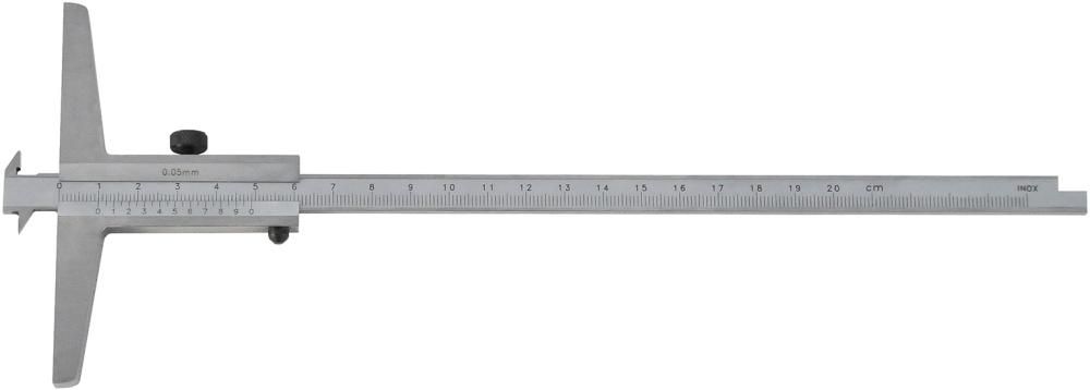 Tiefenmessschieber mit Schieber mit doppelten 200mm FORTIS