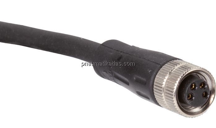 Kabel mit M8-Kupplung, 4-adrig, 3 m, gerade