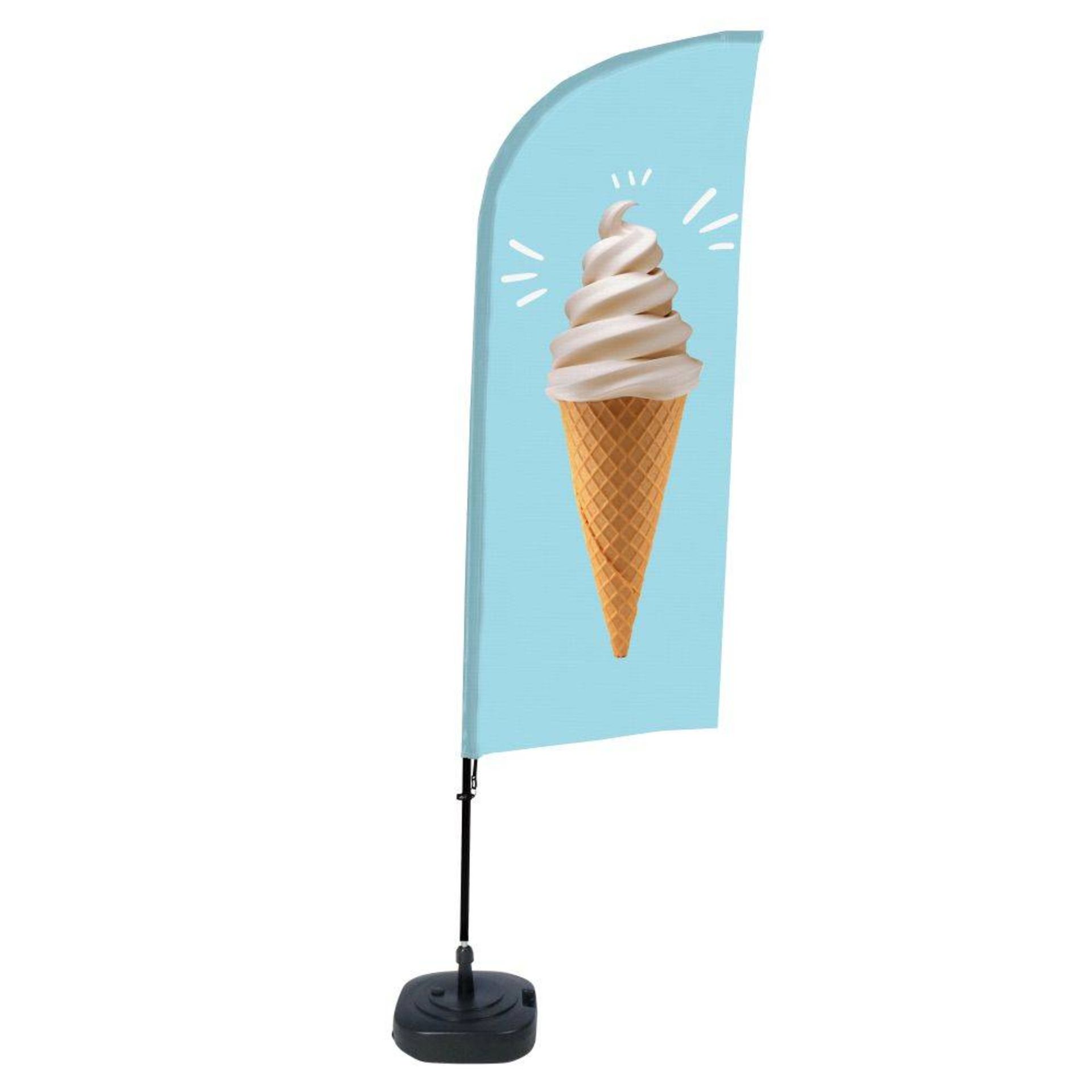 Beachflag Eis