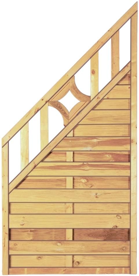 OLYMP-Serie ECKE 90 x 180/90 cm, kdi-grün Rahmen 45/45 mm, Lamellen geriff. geschr.