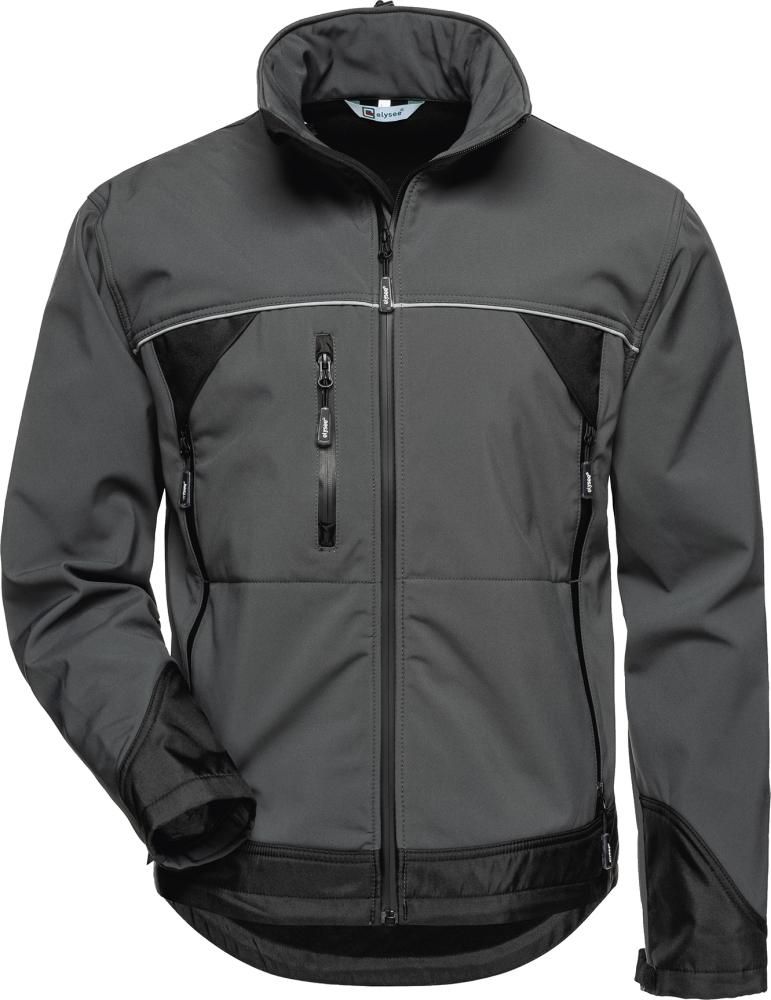 Jacke Beta, Softshell, Gr.2XL, grau/schwarz