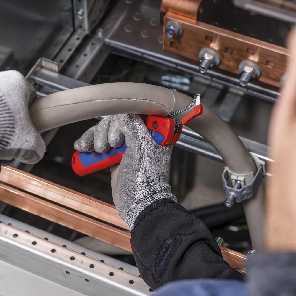 KNIPEX Abmantelungsmessermit Gleitschuh und Ratschenfunktion 146mm 1650 145 SB