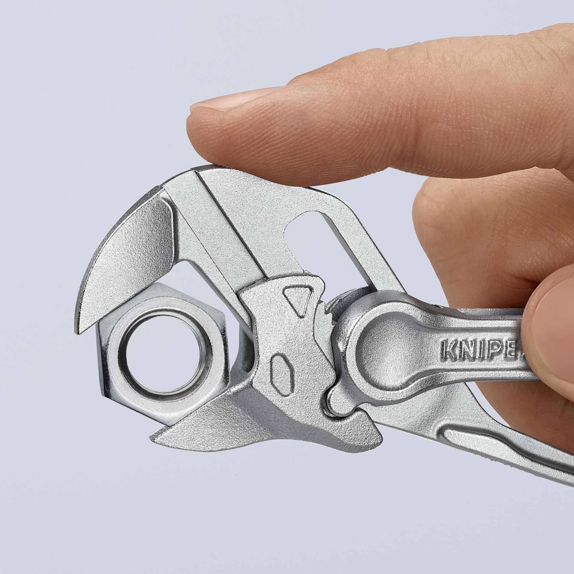 KNIPEX Zangenschlüssel XS aufgeprägte, raue Oberfläche