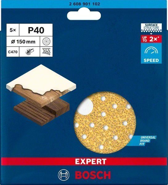 Bosch EXPERT C470 Schleifpapier Mehrloch