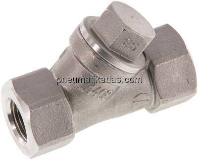Schrägsitz-Rückschlagventil, G 3/8", PN 40, Edelstahl