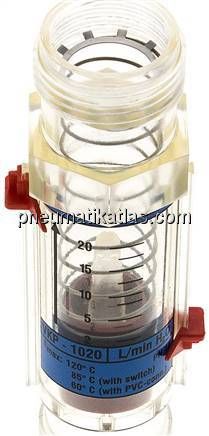 Durchflussmesser G 1" (AG), 2 bis 20 l/min für Wasser