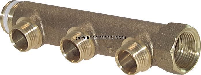 Verteilerrohr G 3/4"(IG/AG), Abgang 2 x G 1/2" (AG)