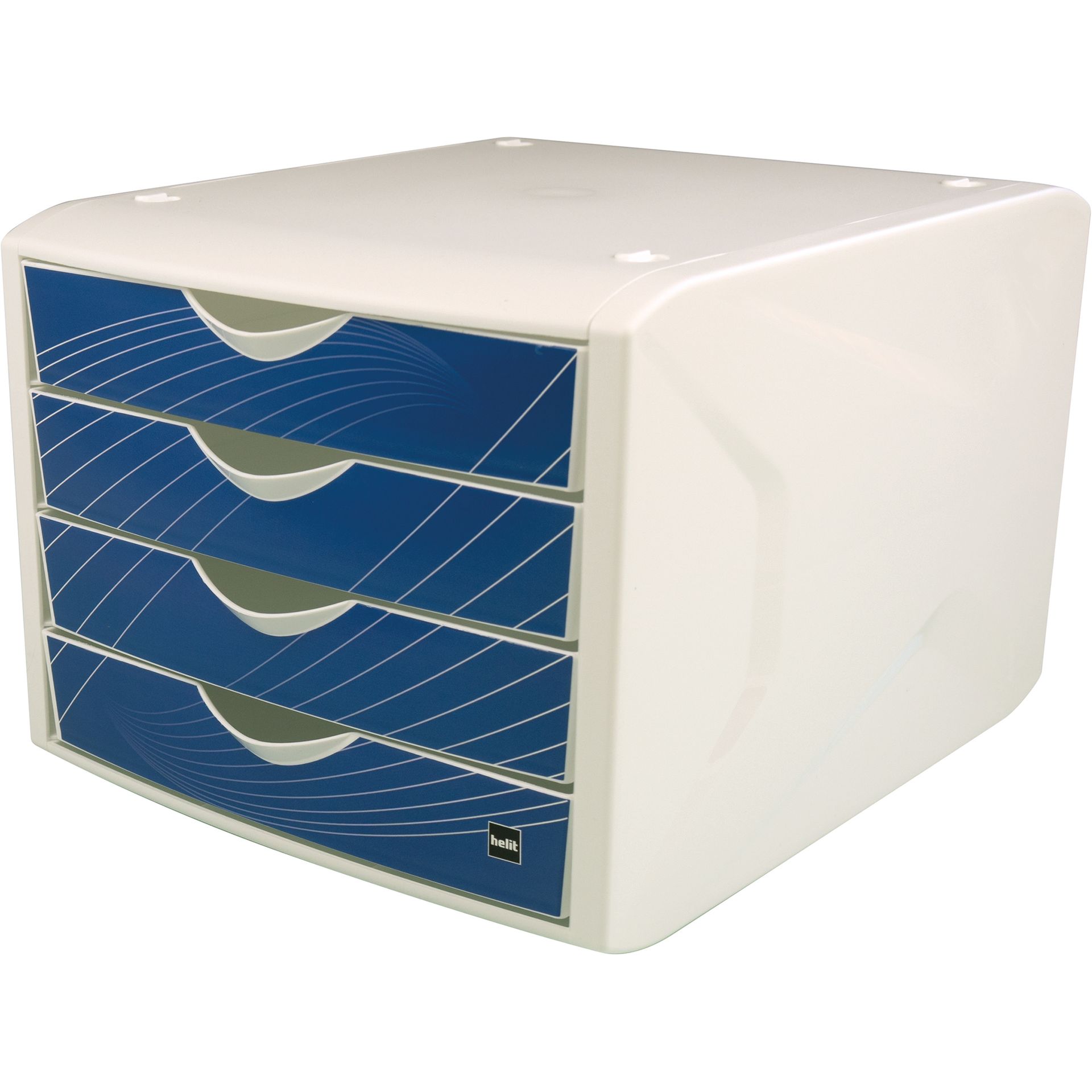 Schubladenbox Chameleon 4Schübe A4/C4 blue knight