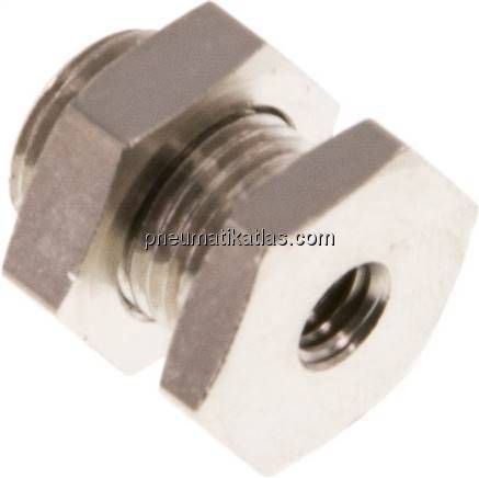 Schottverschraubung M 5-G 1/8", Messing vernickelt