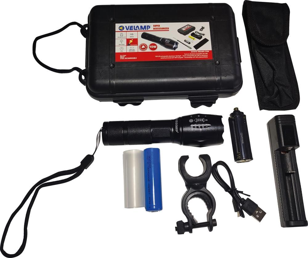 LED Taschenlampe IR547, 10W, Zoomfunktion